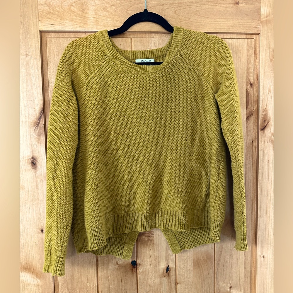 Madewell split back sweater